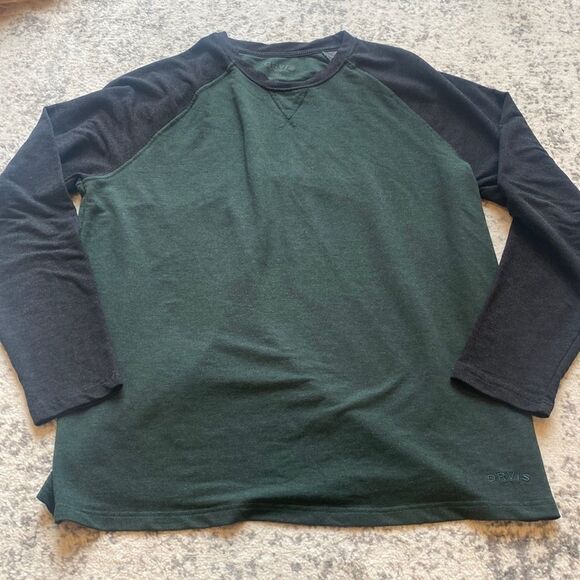 Orvis pullover sweatshirt army green with black sleeves size XL in EUC - Picture 1 of 7